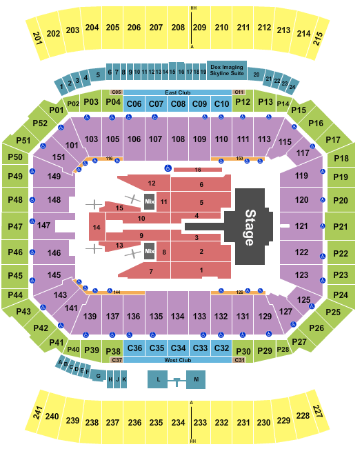 Camping World Stadium Shakira Seating Chart